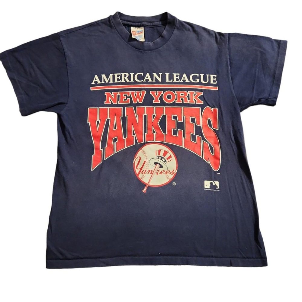 NY Yankees 1992 single stitch tshirt size Large